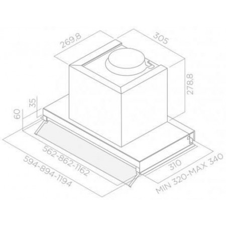 Hotă Elica BOX IN PLUS IXGL/A/60 A-8